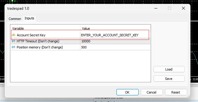 Secret key